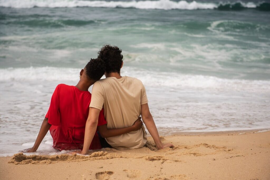 Couple at beach 