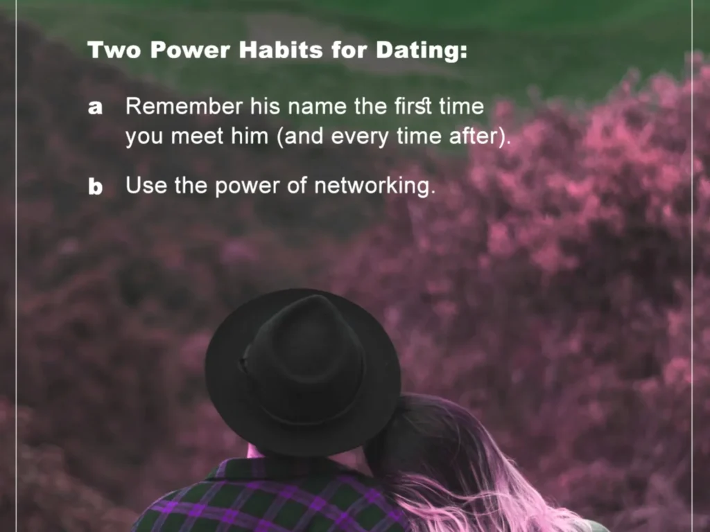 Two power habits for dating